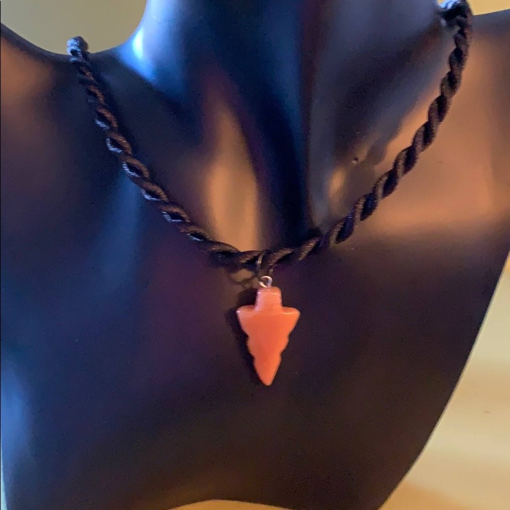 Moonstone  Arrowhead Necklace